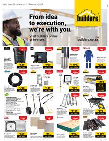 Builders Gauteng : From Idea To Execution, We're With You (16 January - 12 February 2024)