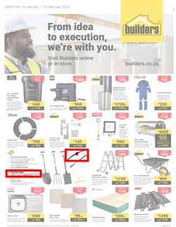 Builders Gauteng : From Idea To Execution, We're With You (16 January - 12 February 2024), page 1