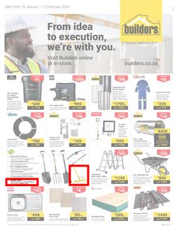 Builders Gauteng : From Idea To Execution, We're With You (16 January - 12 February 2024), page 1