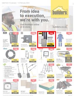 Builders Gauteng : From Idea To Execution, We're With You (16 January - 12 February 2024), page 1