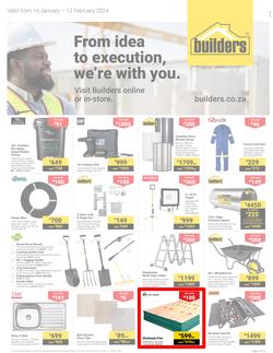 Builders Gauteng : From Idea To Execution, We're With You (16 January - 12 February 2024), page 1