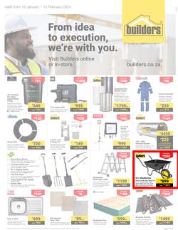 Builders Gauteng : From Idea To Execution, We're With You (16 January - 12 February 2024), page 1