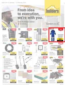 Builders Gauteng : From Idea To Execution, We're With You (16 January - 12 February 2024), page 1