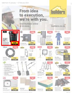 Builders Gauteng : From Idea To Execution, We're With You (16 January - 12 February 2024), page 1