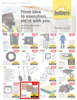 Builders Gauteng : From Idea To Execution, We're With You (16 January - 12 February 2024), page 1