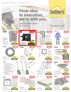 Builders Gauteng : From Idea To Execution, We're With You (16 January - 12 February 2024), page 1