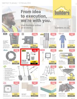 Builders Gauteng : From Idea To Execution, We're With You (16 January - 12 February 2024), page 1
