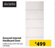 Dortello Grooved Internal Hardboard Door