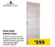 Swartland Print Craft Interior Door