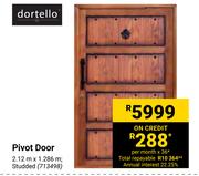 Pine Panel Standard Horizontal Door