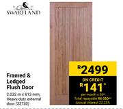 Swartland Framed & Ledged Flush Door