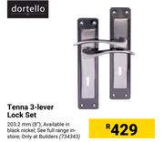 Dortello Tenna 3 Lever Lock Set