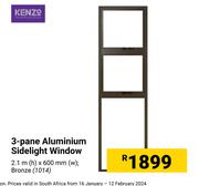 Kenzo 3 Panel Aluminium Sidelight Window
