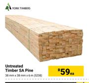 York Timbers Untreated Timber SA Pine-Each