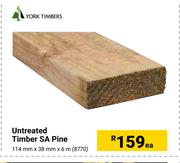 York Timbers Untreated Timber SA Pine-Each