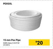 Pexgol 15mm Pex Pipe