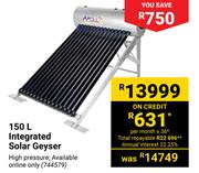 150L Integrated Solar Geyser