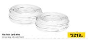 Flat Twin Earth Wire-Each