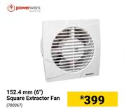 Power Worx 152.4mm (6") Square Extractor Fan