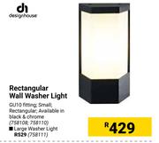 Design House Rectangular Wall Washer Light Large
