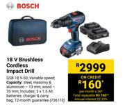 Bosch 18V Brushless Cordless Impact Drill