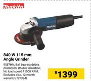 Makita 840W 115mm Angle Grinder
