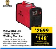 Disston 200A DC & LCD Smart Inverter Welding Machine