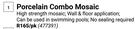 Porcelain Combo Mosaic-Per Pack