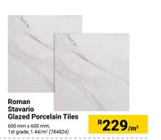 Roman Stavario Glazed Porcelain Tiles-Per Sqm