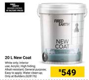 Fired Earth New Coat-20L