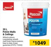 Plascon Polvin Walls & Ceilings-20L
