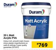 Duram Matt Acrylic PVA-20L
