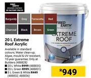 Fired Earth Extreme Roof Acrylic-20L