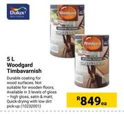 Dulux Woodgard Timbavarnish-5L Each