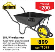 Builders Wheelbarrow 467570-65Ltr