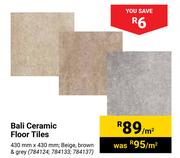 Bali Ceramic Floor Tiles-Per m²