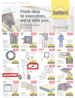 Builders KwaZulu-Natal : From Idea To Execution, We're With You (16 January - 12 February 2024), page 1