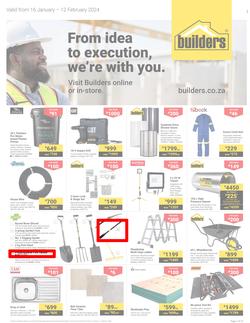 Builders KwaZulu-Natal : From Idea To Execution, We're With You (16 January - 12 February 2024), page 1
