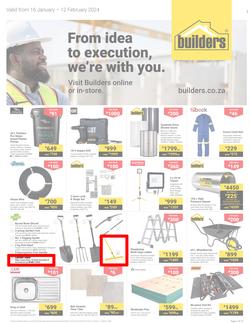 Builders KwaZulu-Natal : From Idea To Execution, We're With You (16 January - 12 February 2024), page 1