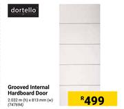 Dortello Grooved Internal Hardboard Door 2.032m(h) x 813mm(w)
