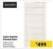 Dortello Cario Interior Primed Door 747696