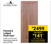 Swartland Framed & Ledged Flush Door 33750