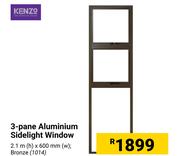 Kenzo 3-Panel Aluminium Sidelight Window 1014