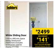 Builders White Sliding Door 711753