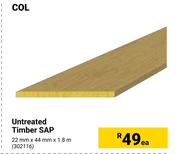 Col Untreated Timber SAP 302116-Each