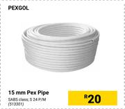 Pexgol 15mm Pex Pipe 513301