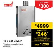 Totai 16Ltr Gas Geyser 708103