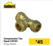 Builders Compression Tee Equal CXCXC 15mm 152127