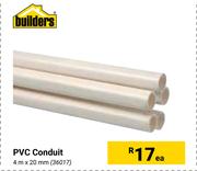 Builders PVC Conduct 36017-Each
