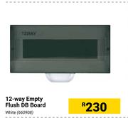 12-Way Empty Flush DB Board White 660908